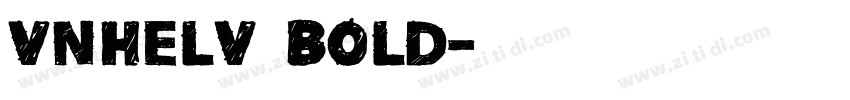 VnHelv Bold字体转换